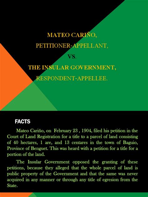 carino vs insular government|cariÑo vs. insular government .